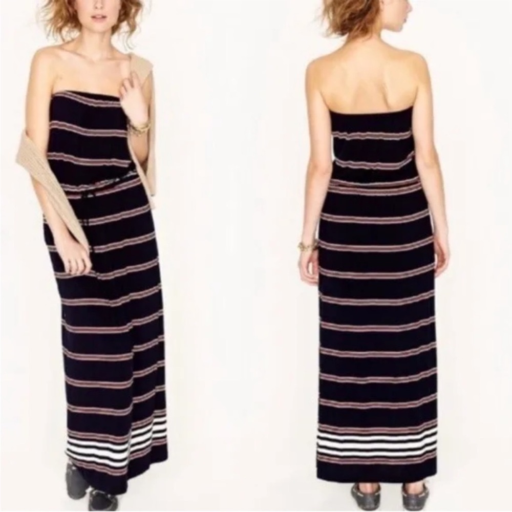 J. Crew Striped Strapless Sundress; Excellent condition